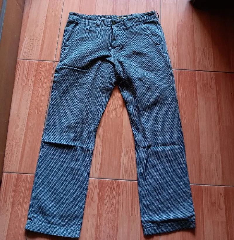 Wrangler chino gray motif sz 28 100% original photo 1