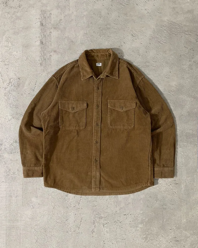 Uniqlo Long Sleeve Corduroy Work Shirt photo 1