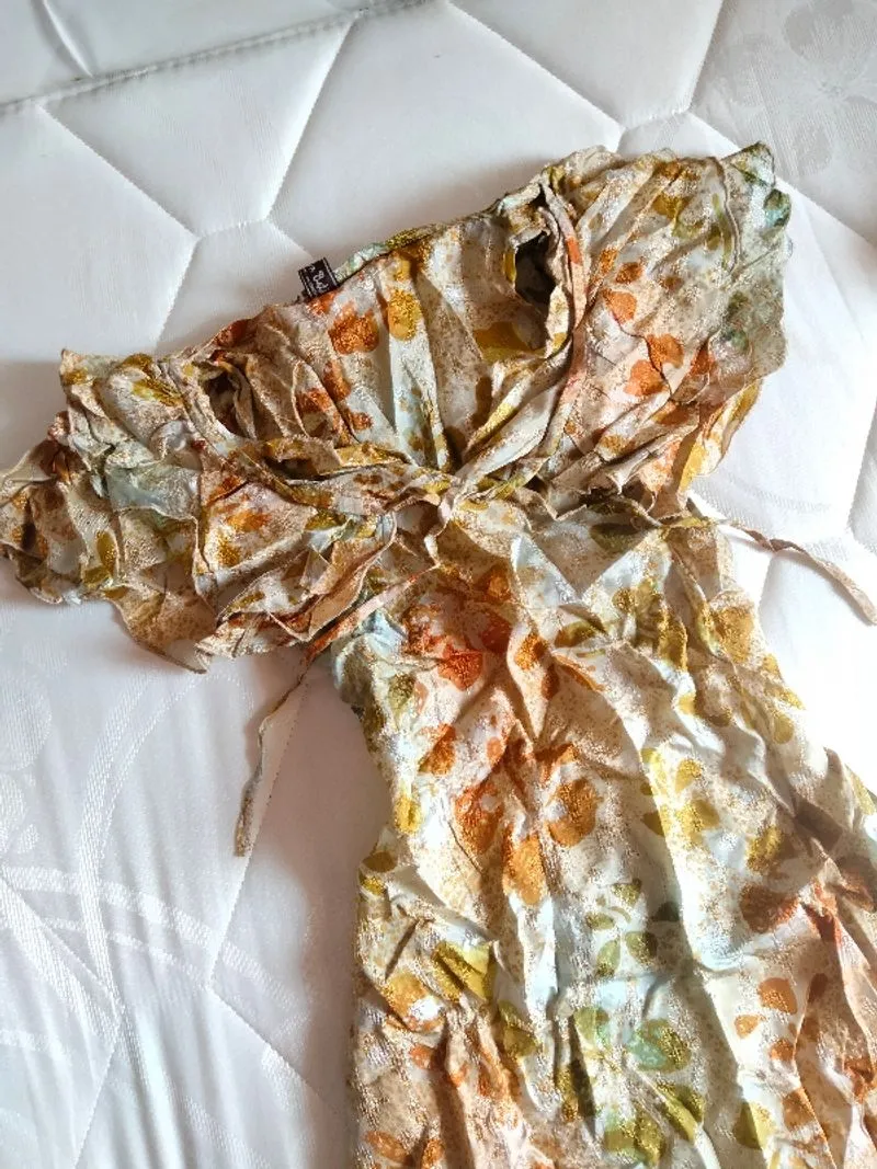 Midi dress floral vintage photo 1