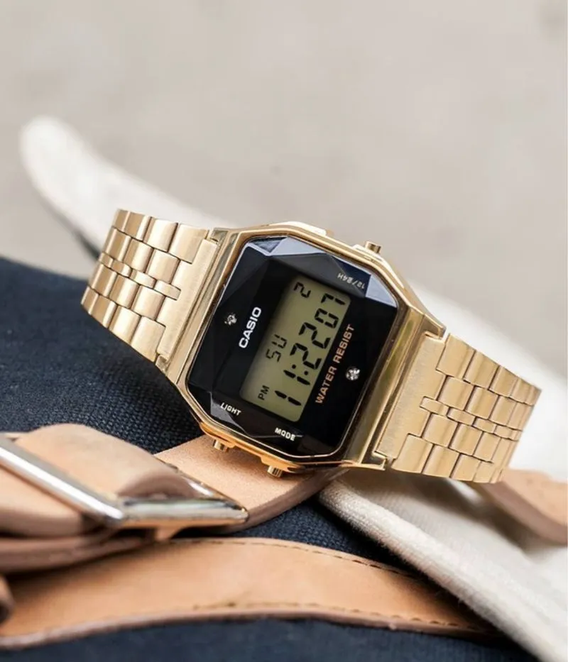 Jam Tangan Casio Original Tipe A159WGED-1DF FULLSET Real Dia photo 1