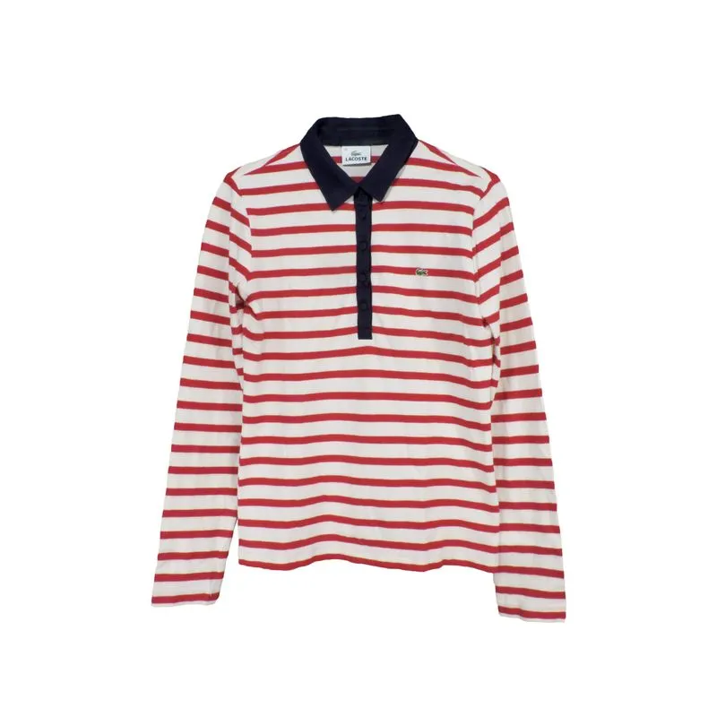 LACOSTE STRIPED LONG SLEEVE POLO SHIRT photo 1