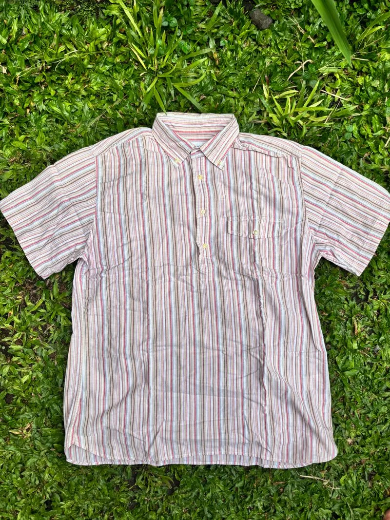 PBI Popover Stripes Button Down Shirt - Flap Pocket photo 1