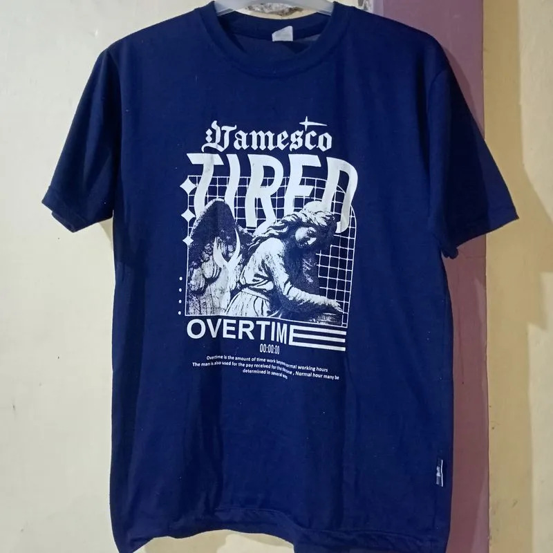 Casual T-shirt Pria navy photo 1