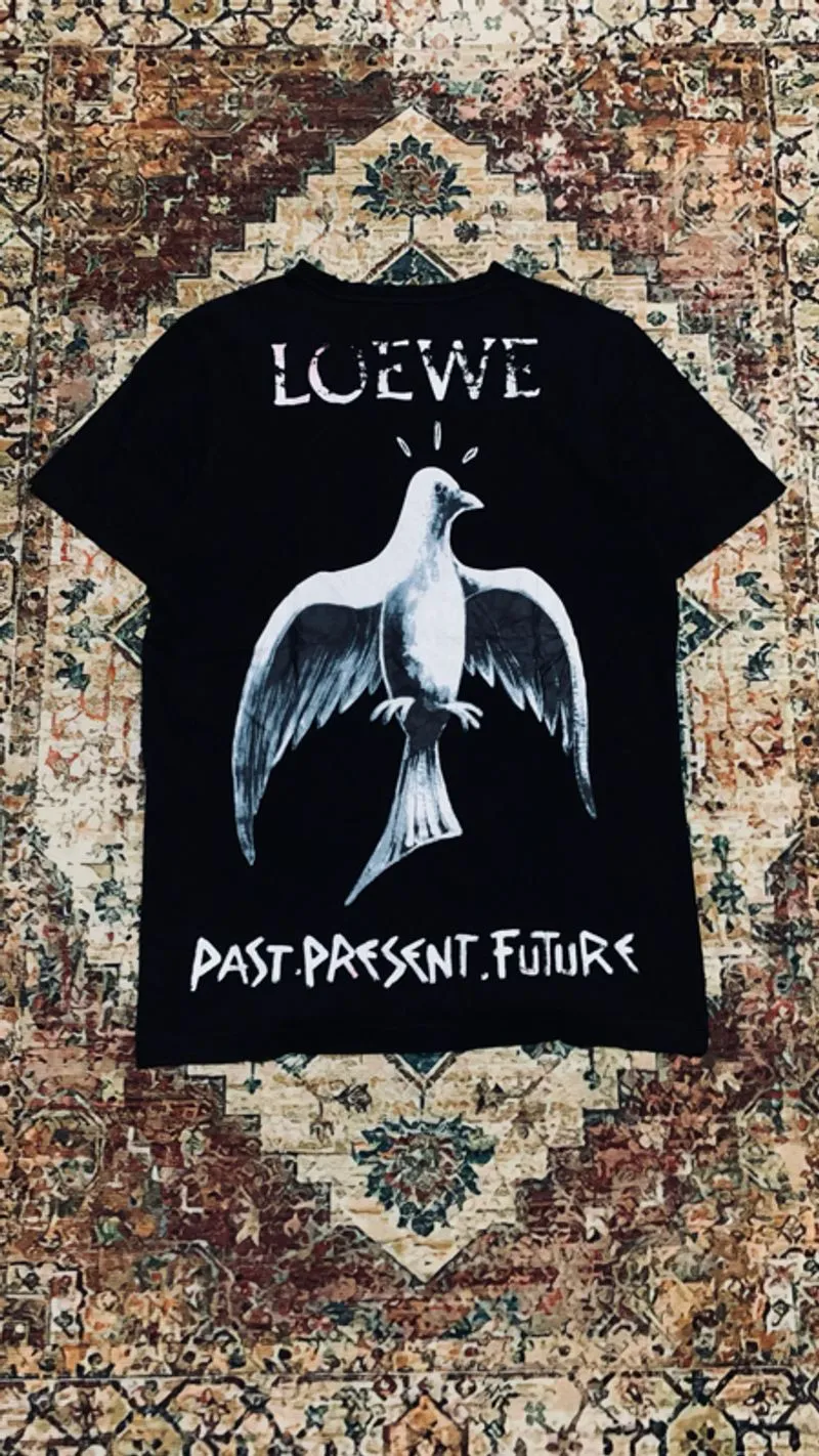 Tshirt Loewe Past Present Black photo 1
