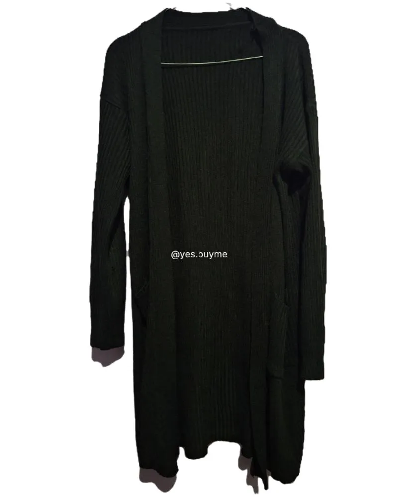 Cardigan Rajut Hitam Panjang Wanita
 photo 1