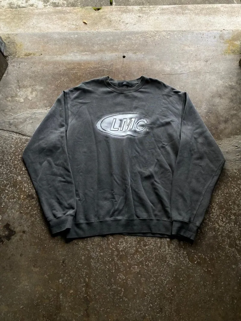 LMC Streetwear Y2K Crewneck Lost Management Cities Big Logo photo 1