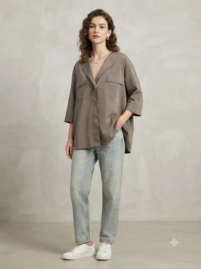 Baju blouse casual polos photo 1
