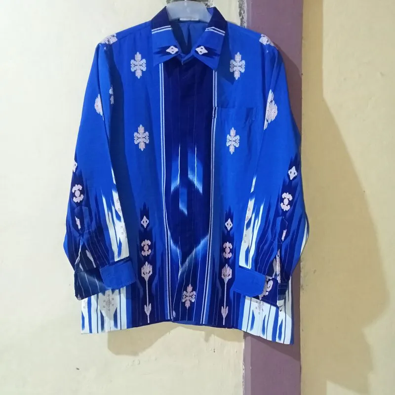 Batik Formal shirt Pria blue photo 1