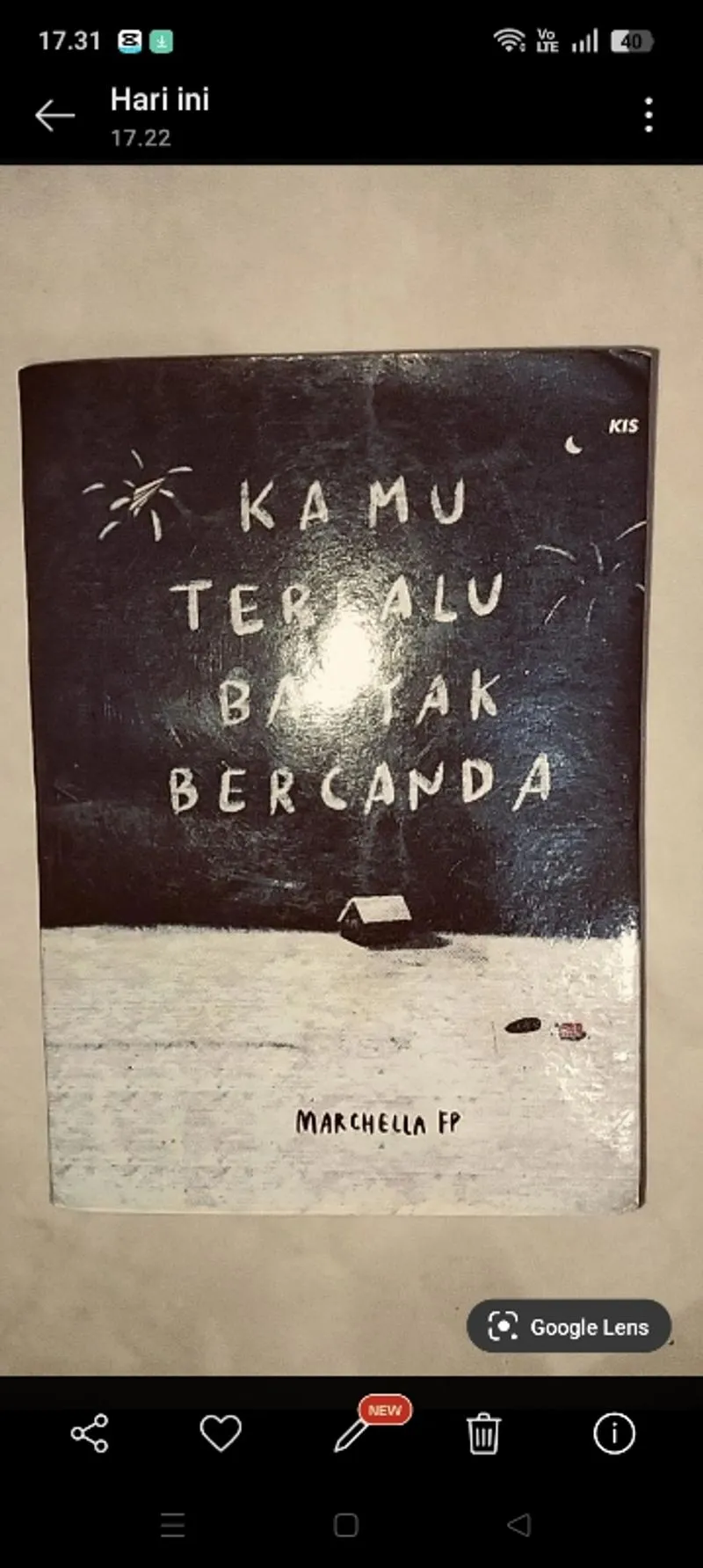 <Book> Kamu Terlalu Banyak Bercanda - Marchella FP photo 1