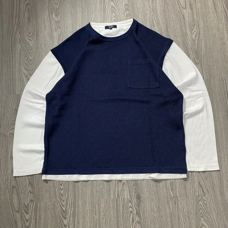 japanese brand beams double layer t-shirt photo 1