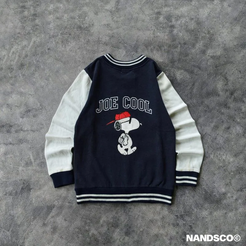 Vintage Peanuts - Graphic Varsity Jacket Dark Navy/White photo 1