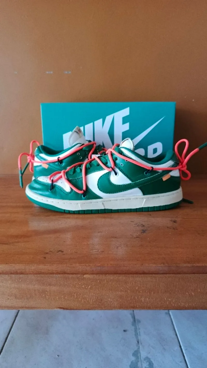 SB Dunk Low Off White Pine Green 44 photo 1