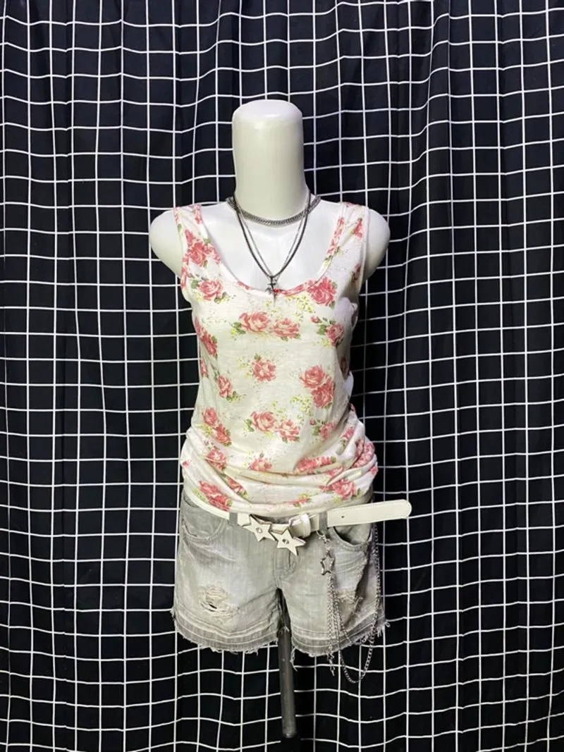 y2k magender tank top photo 1