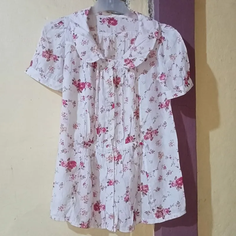 Casual Blouse Wanita pink photo 1