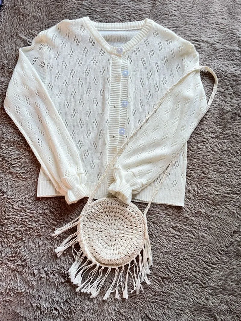 Joy Knit Cardigan korean style photo 1
