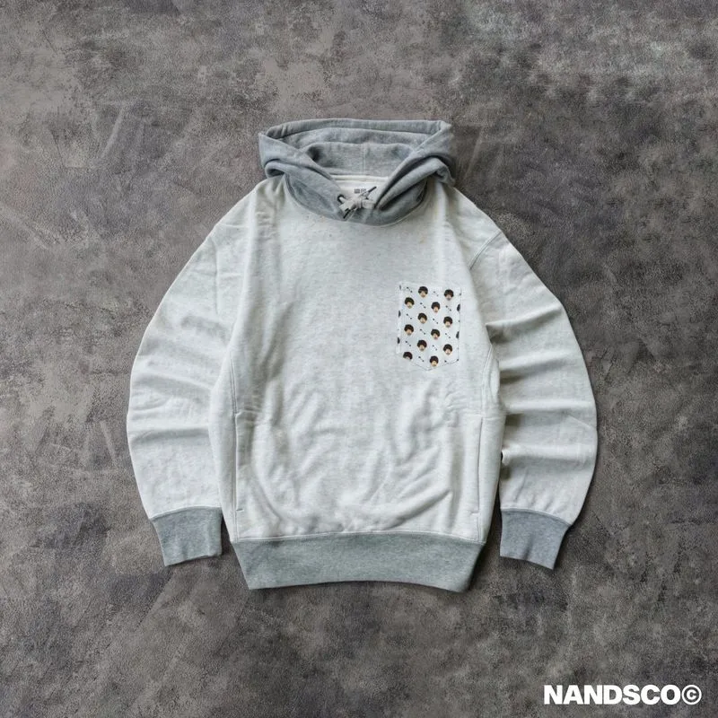 Uniqlo - Graphic Pocket Hoodie White/Misty Grey photo 1