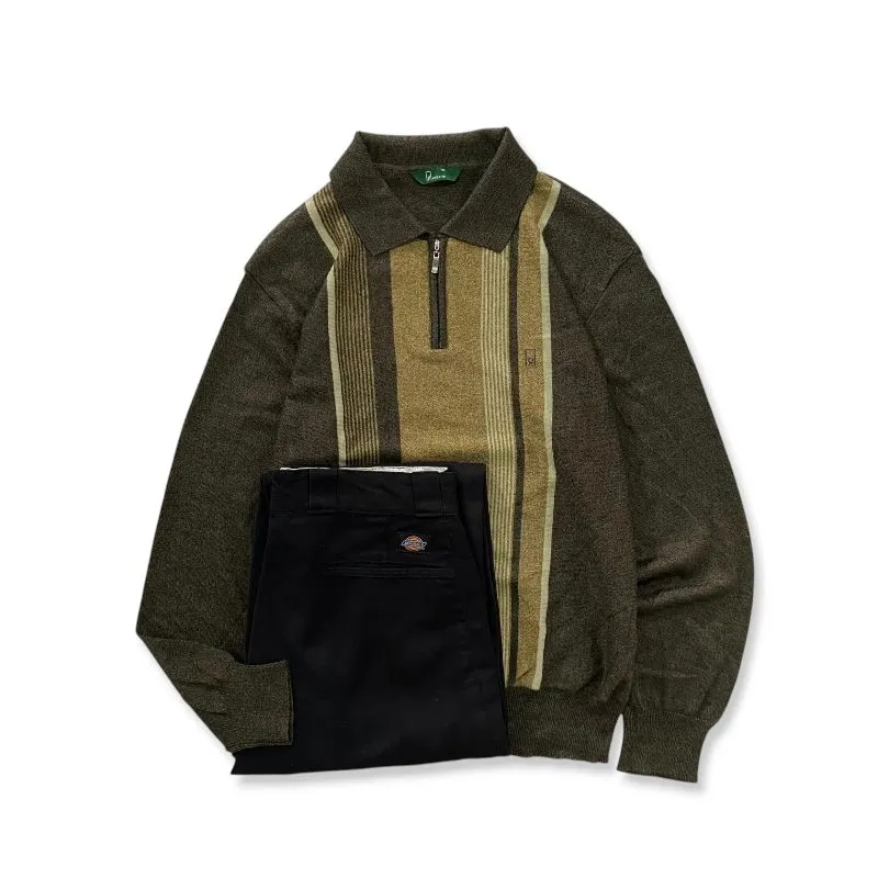 Halfzip knitwear motif / rajut motif photo 1