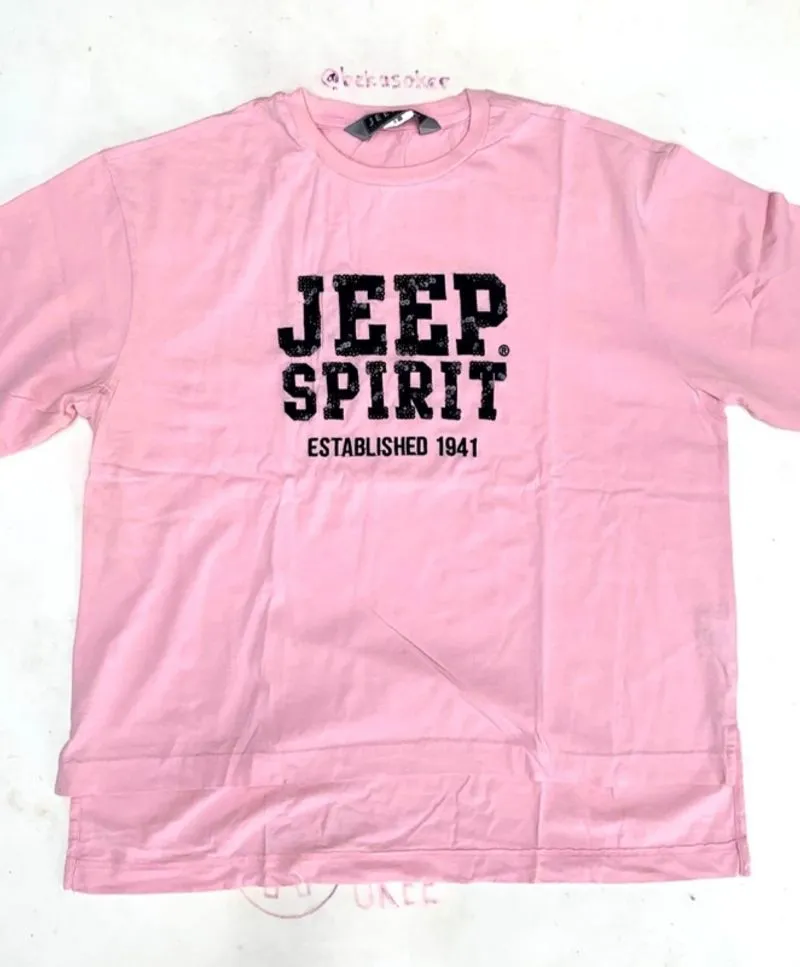 Y2K tee JEEP SPIRIT kaos vintage size L 75x55 preloved mulus photo 1