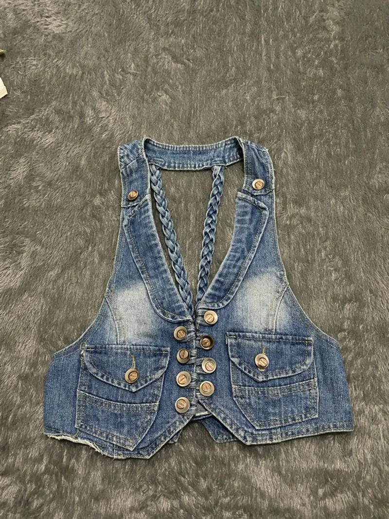 denim vest photo 1