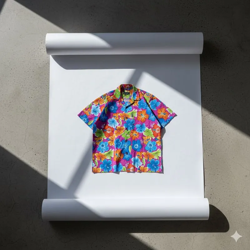 Vintage MaxBoy Aloha Hawaii Floral Pocket Open Collar photo 1
