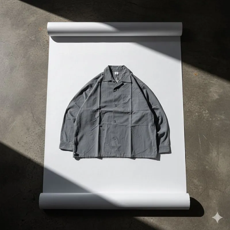 TRIANTAN Japan Strecth Pocket Open Collar Hunting Shirt L/S photo 1