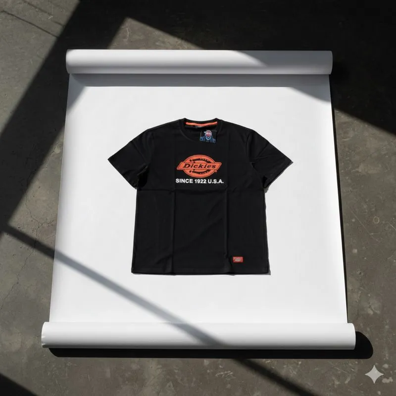 Dickies Original 1922 Printed Logo Black Tee photo 1