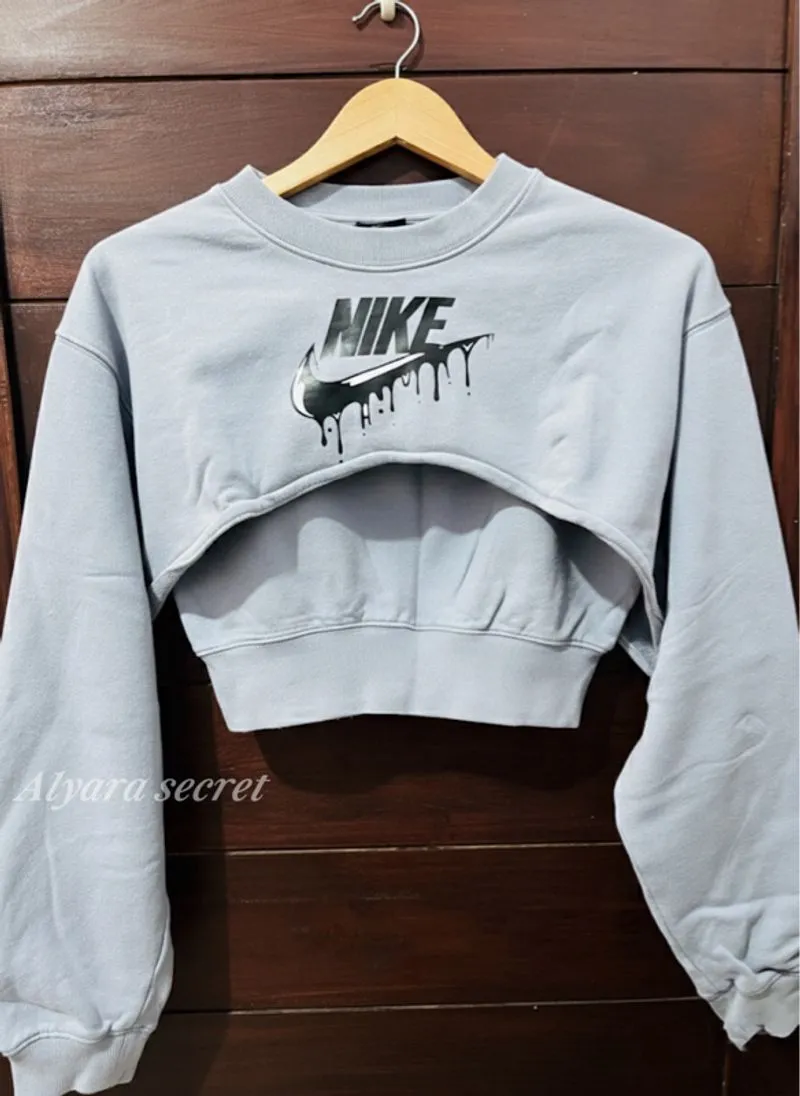 Crop Sweater Tebal Lengan Panjang  photo 1