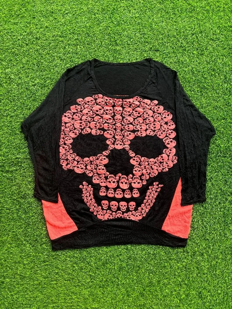 Longsleeve y2k Skull second original  photo 1