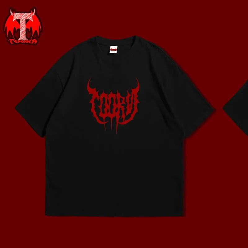 Streetwear Emo T-shirt Pria black photo 1