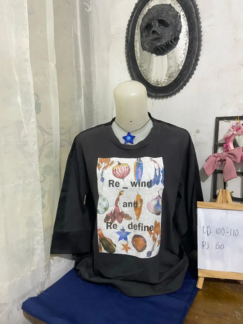 Blouse kaos oversize  photo 1