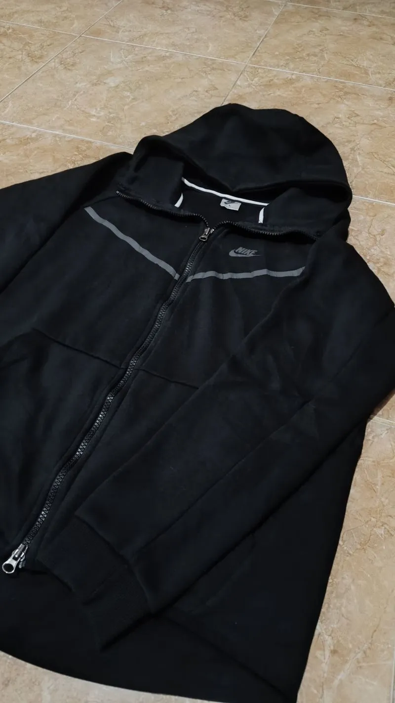 Nike Gorpcore Casual Windbreaker Pria white black photo 1