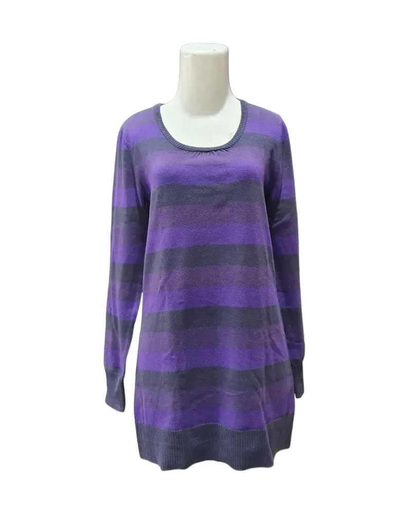 Goth Purple and Black Long Sweater photo 1