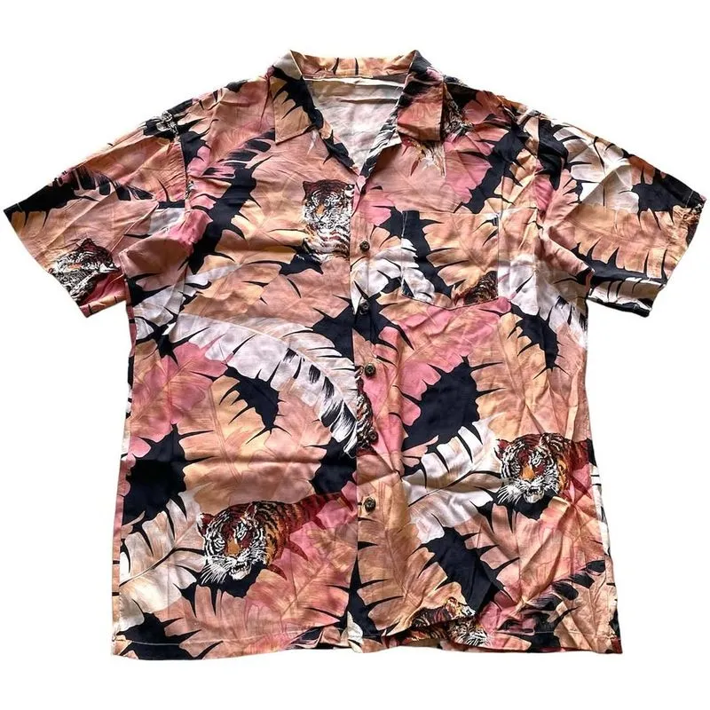 HAWAIIAN PALM TIGER SHIRT | KEMEJA | STFT photo 1