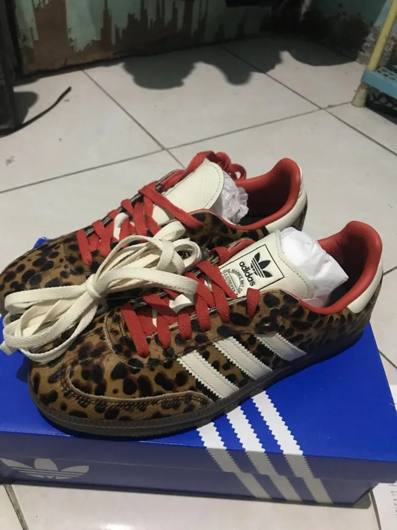 adidas samba leopard photo 1