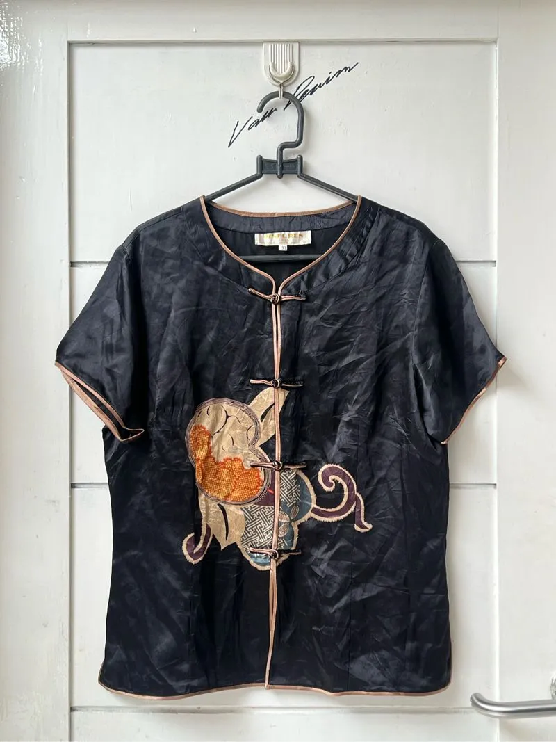 SALE!! JINFUREN Black Traditional Chinese Shirt photo 1
