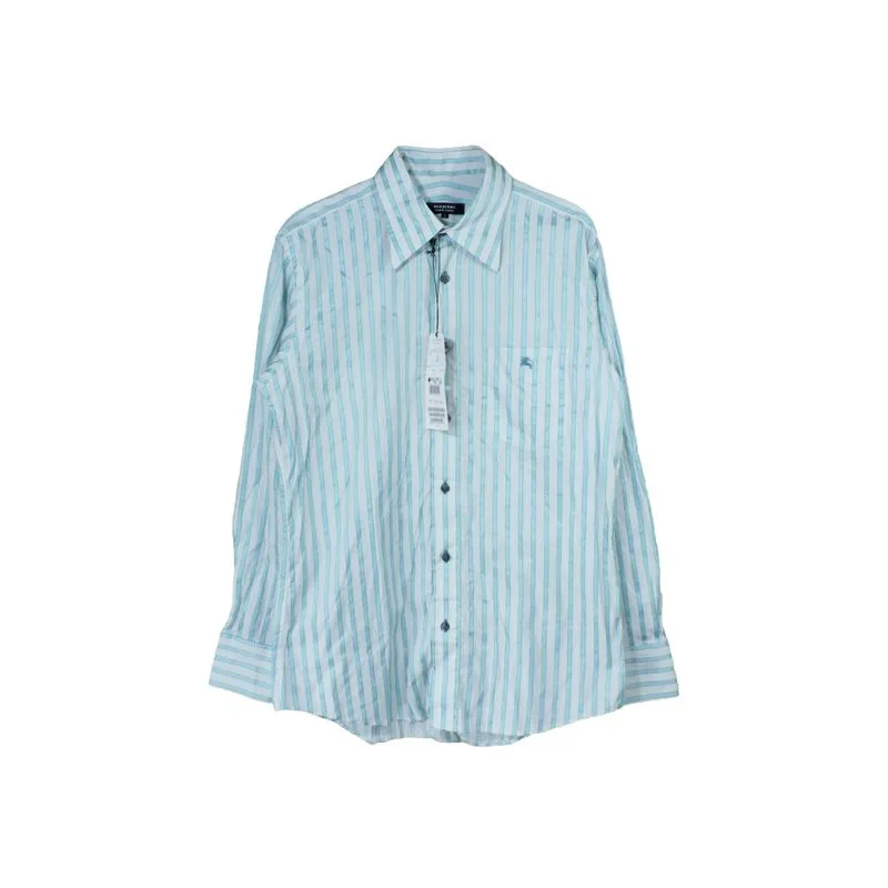 BURBERRY BLACK LABEL STRIPED MONOGRAM LONG SLEEVE SHIRT photo 1