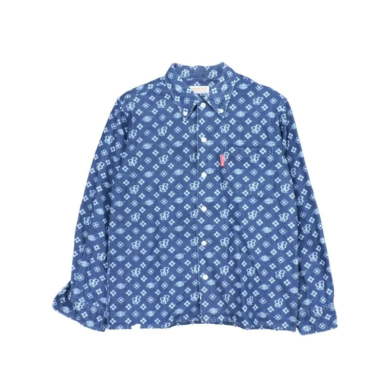 BEAMS BOY MONOGRAM LONG SLEEVE SHIRT photo 1