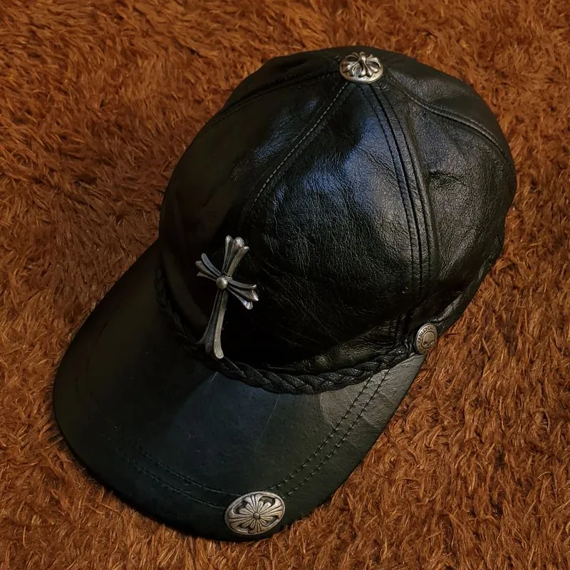 Chrome Hearts Casual Hat Pria black photo 1