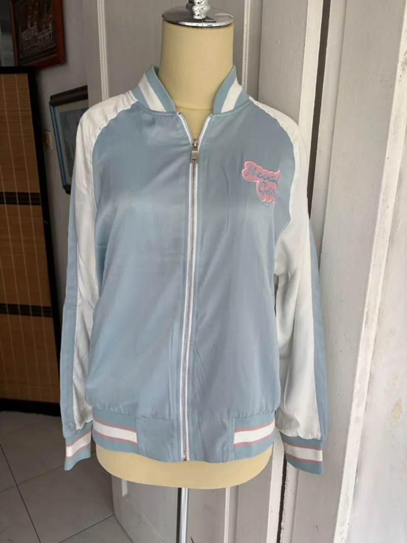 jaket nevada biru muda untuk wanita  photo 1