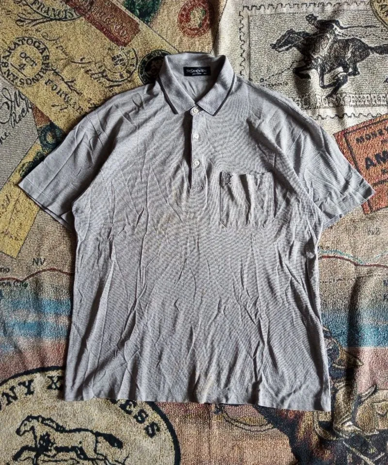 vintage poloshirt YSL photo 1
