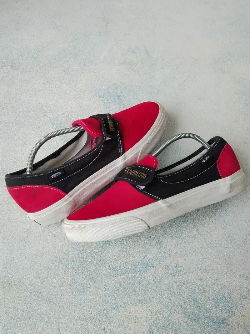 VANS Streetwear Skater Casual shoe Pria white red photo 1