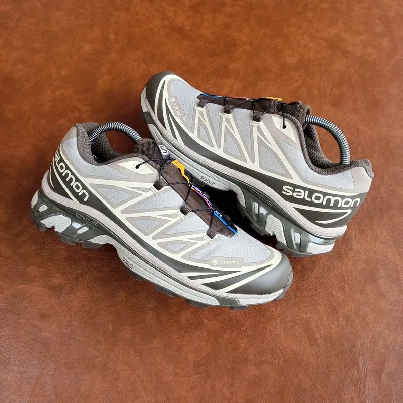 Salomon Gorpcore Sportswear Sneakers Pria white brown photo 1