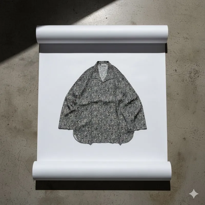 Tsukinomoto Japan Paisley Pattern Pocket Shirt L/S photo 1