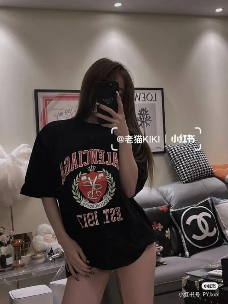 T-shirt Shorts Sleeve BALENCIAGA PARIS Est.1917 Unisex Size  photo 1