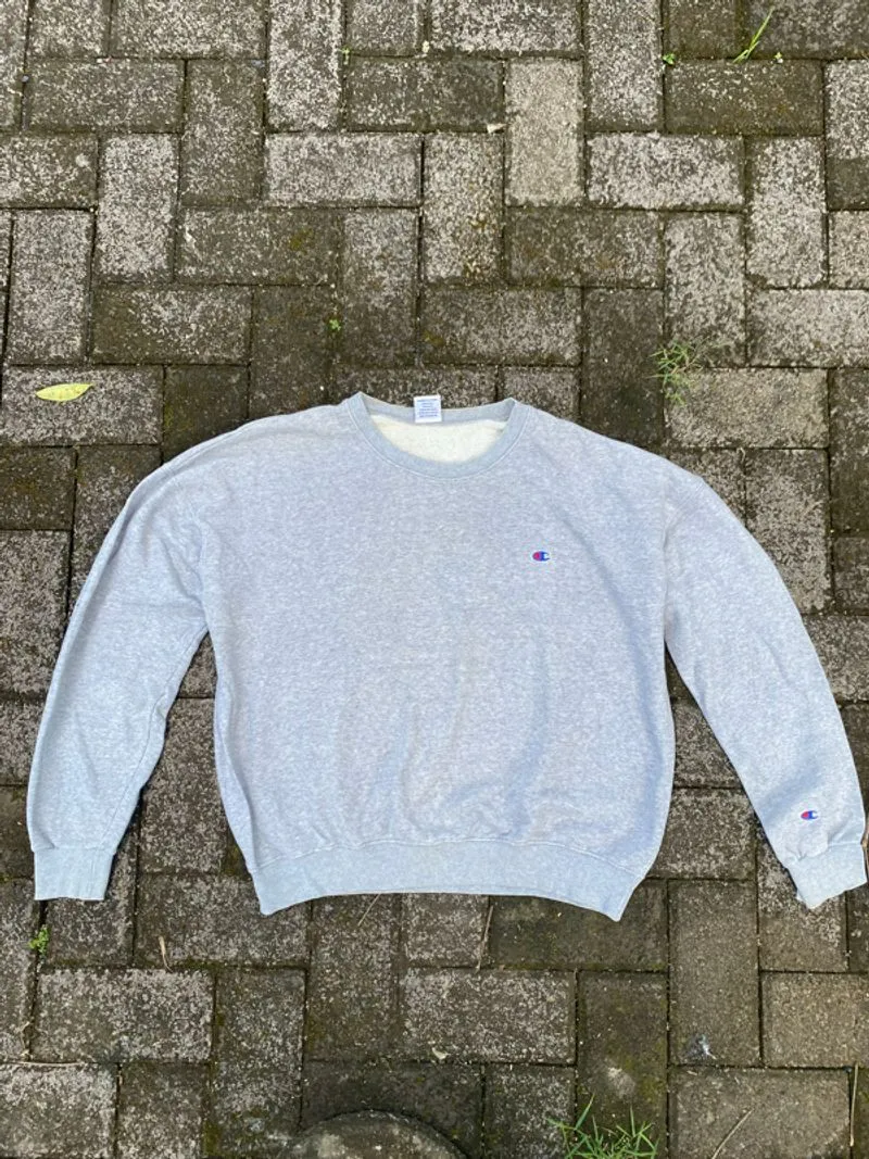 Champion Sweater Pria gray photo 1