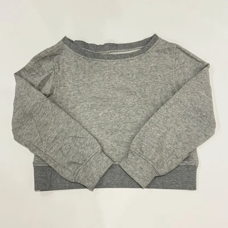 Grey Off Shoulder Cropped Sweater Neige not drunk dad omo  photo 1