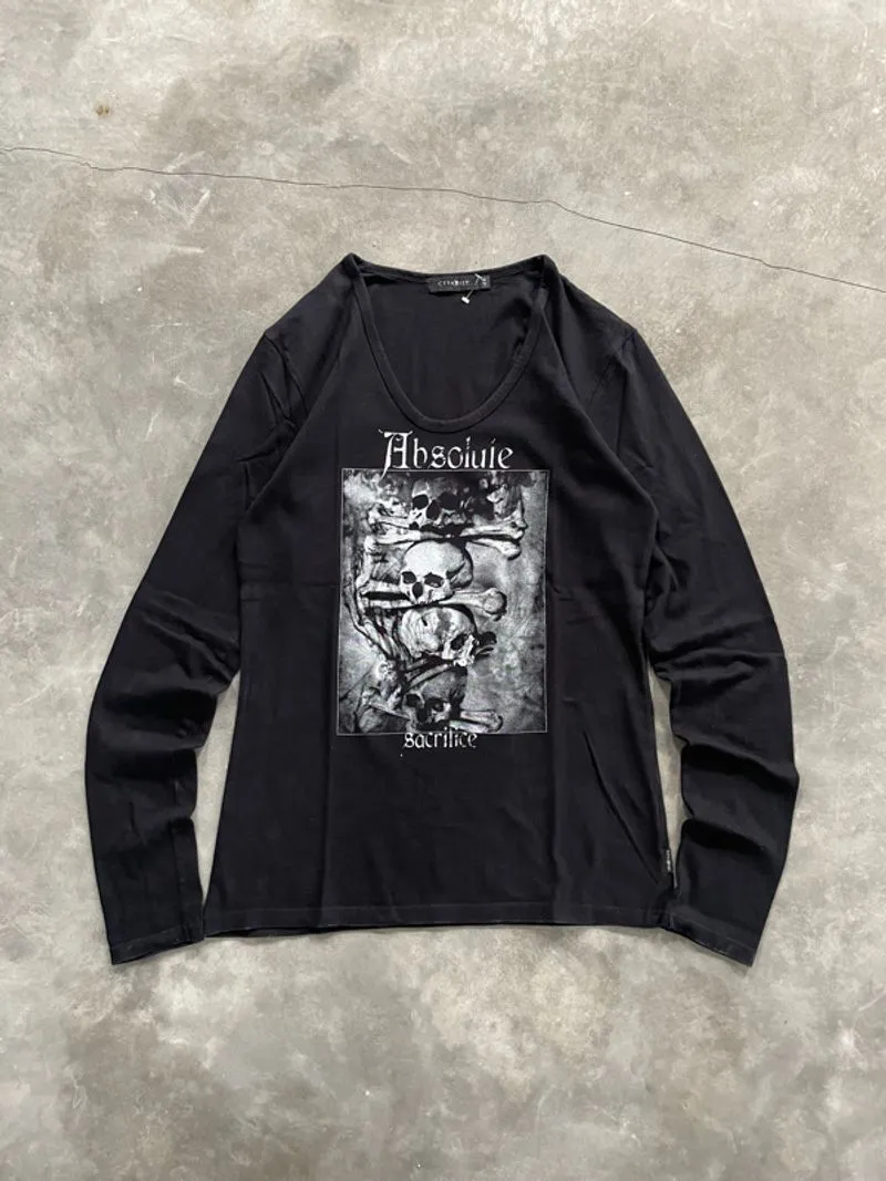 1990’s - Civarize Japan Longsleeve Skull Graphic Grunge emo photo 1