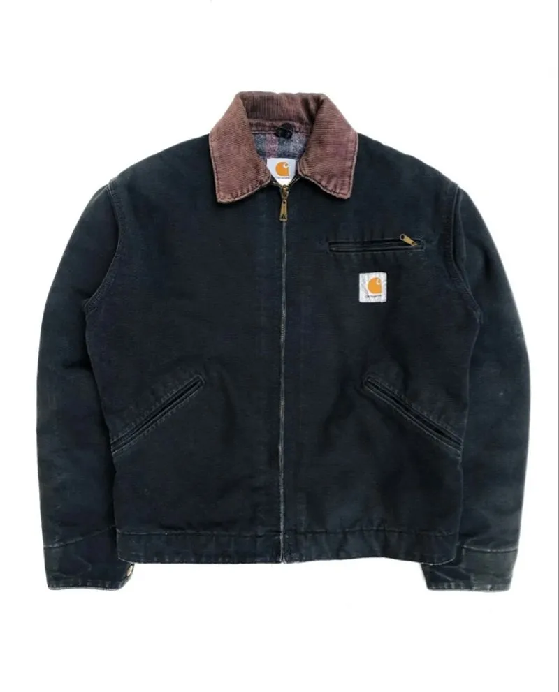VINTAGE WORKJACKET CARHARTT J01 BLK DETROIT photo 1