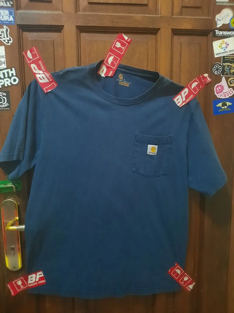 Carhartt Vintage Y2K T-shirt Pria navy photo 1