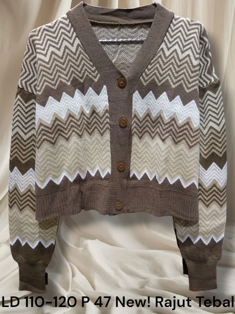 New! Cardigan Coklat Crop #Grl GU Zara Uniqlo H&M GAP POLO photo 1